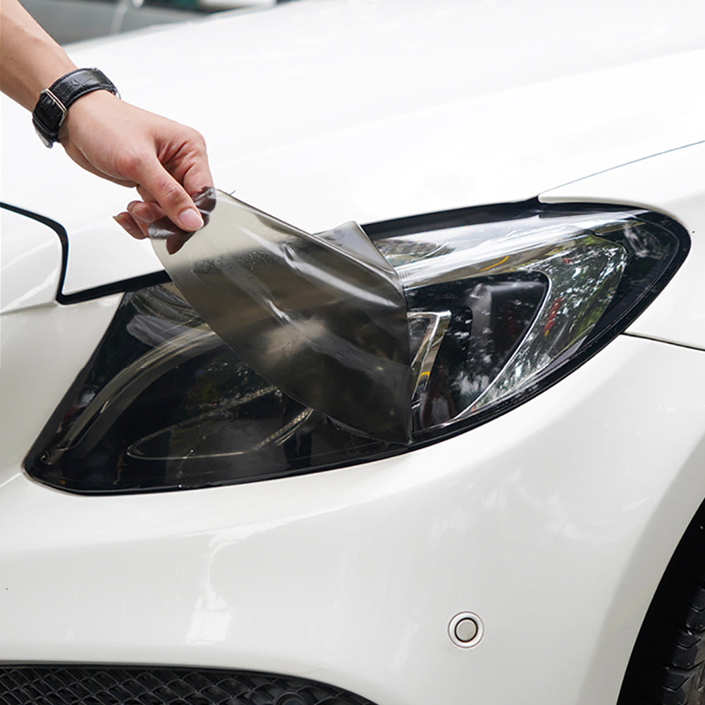 Automotive Vinyl Car Tint Sheet 30x200cm Smoke Headlight Taillight Decal