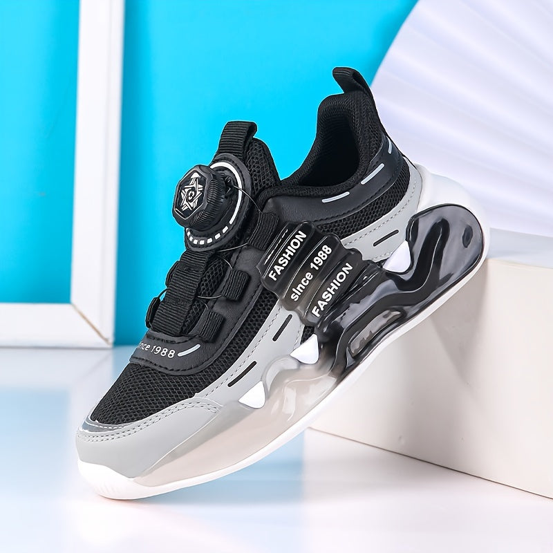 Boys' Breathable Mesh Running and Basketball Shoes Low Top Spring Autumn 2024