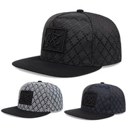 Men's Flat Top Baseball Cap Snapback Polyester Hip Hop Cap for Men and Teens