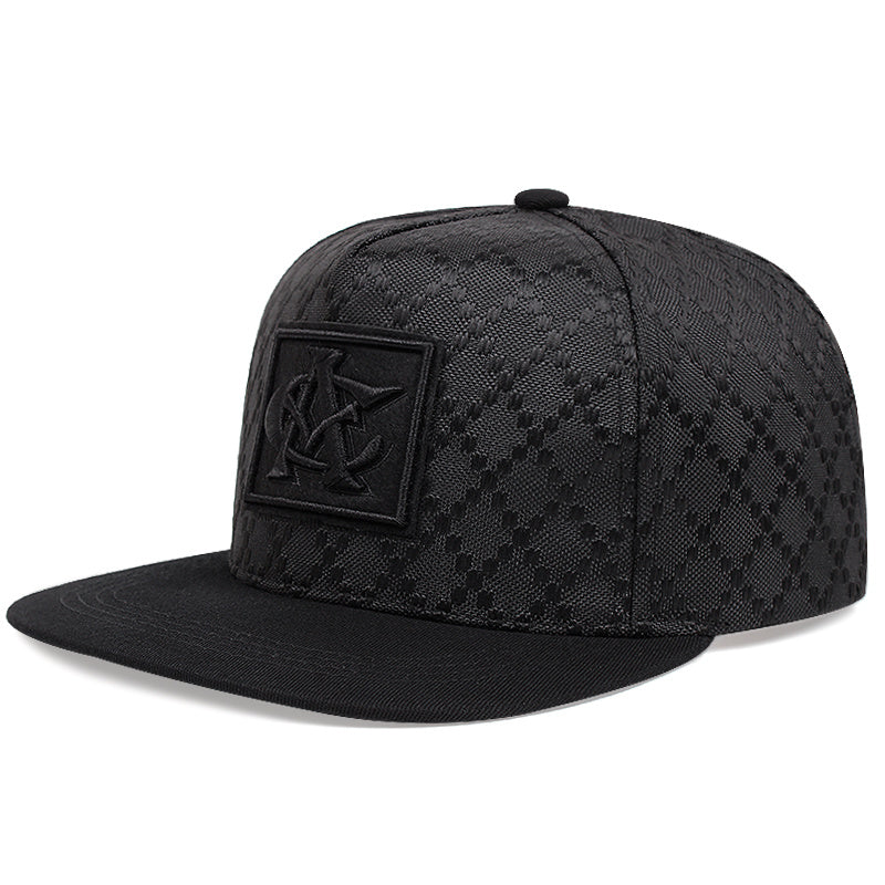 Men's Flat Top Baseball Cap Snapback Polyester Hip Hop Cap for Men and Teens