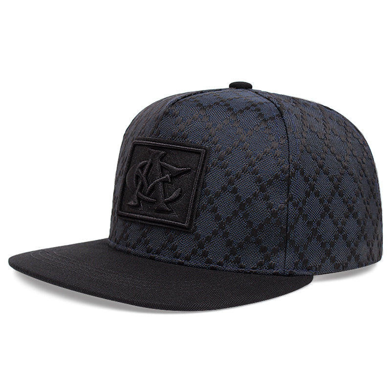 Men's Flat Top Baseball Cap Snapback Polyester Hip Hop Cap for Men and Teens
