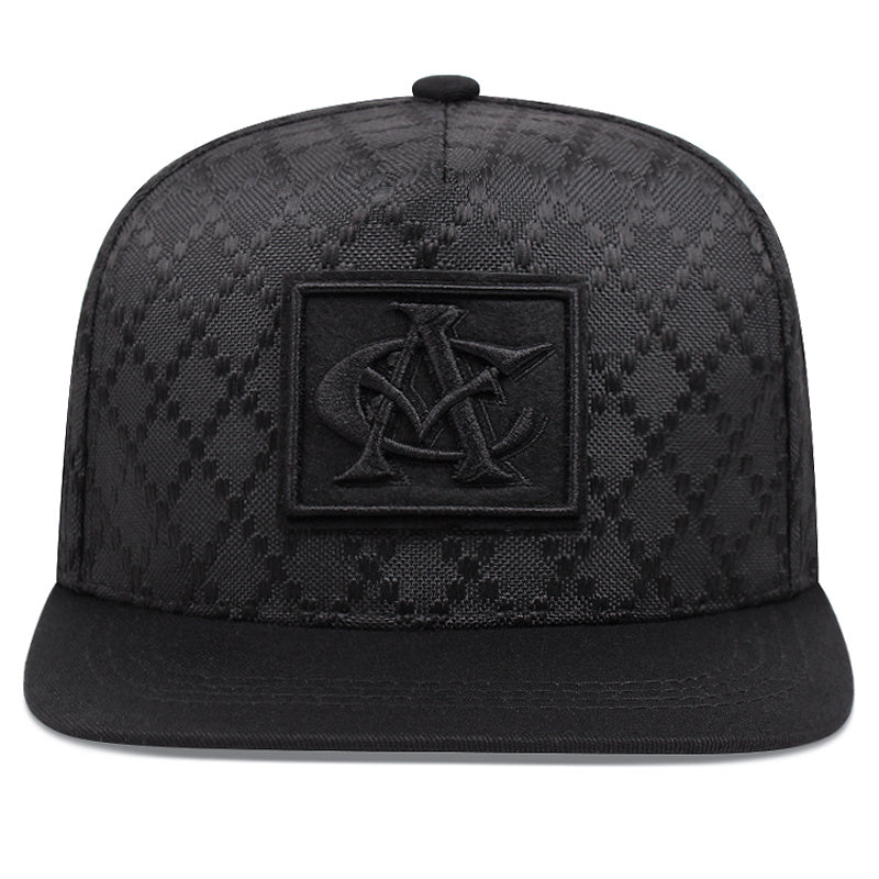 Men's Flat Top Baseball Cap Snapback Polyester Hip Hop Cap for Men and Teens