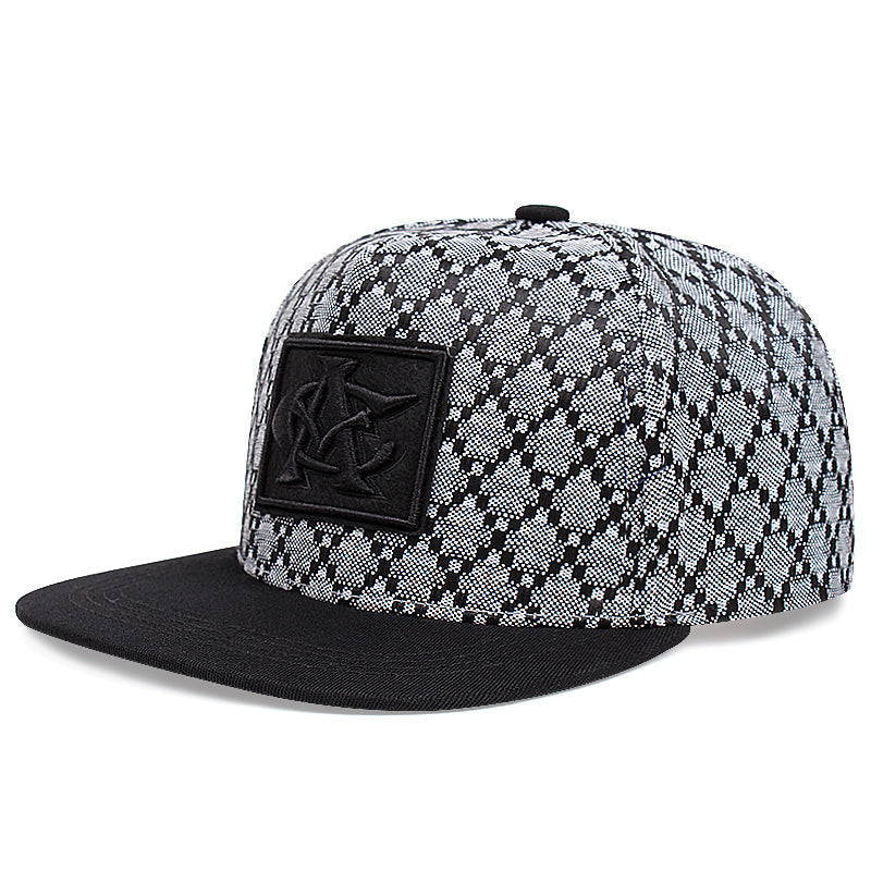 Men's Flat Top Baseball Cap Snapback Polyester Hip Hop Cap for Men and Teens