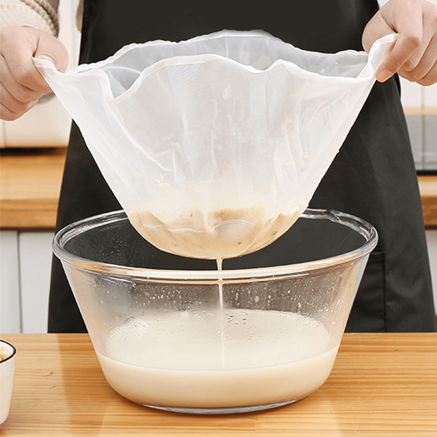 Reusable RV Kitchen Filter Bag Fine Mesh Coarse Cotton for Nut Milk Juice