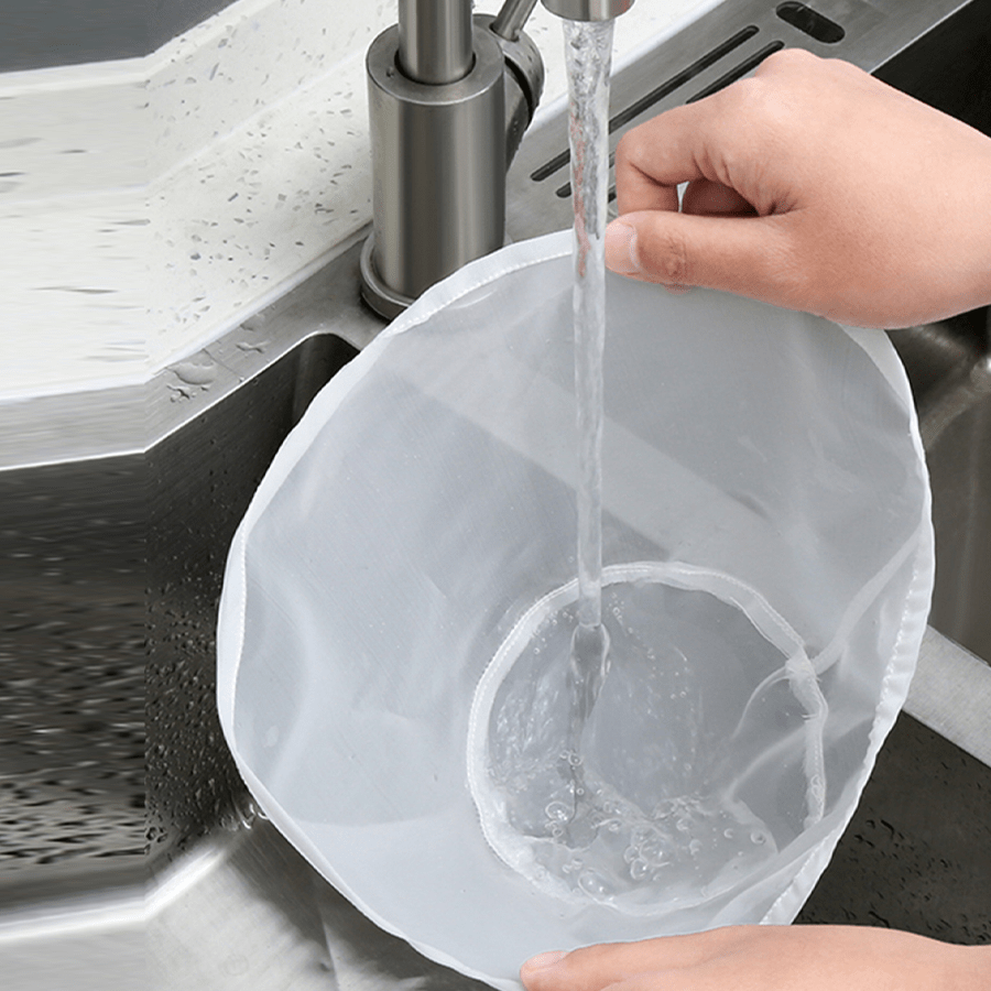 Reusable RV Kitchen Filter Bag Fine Mesh Coarse Cotton for Nut Milk Juice