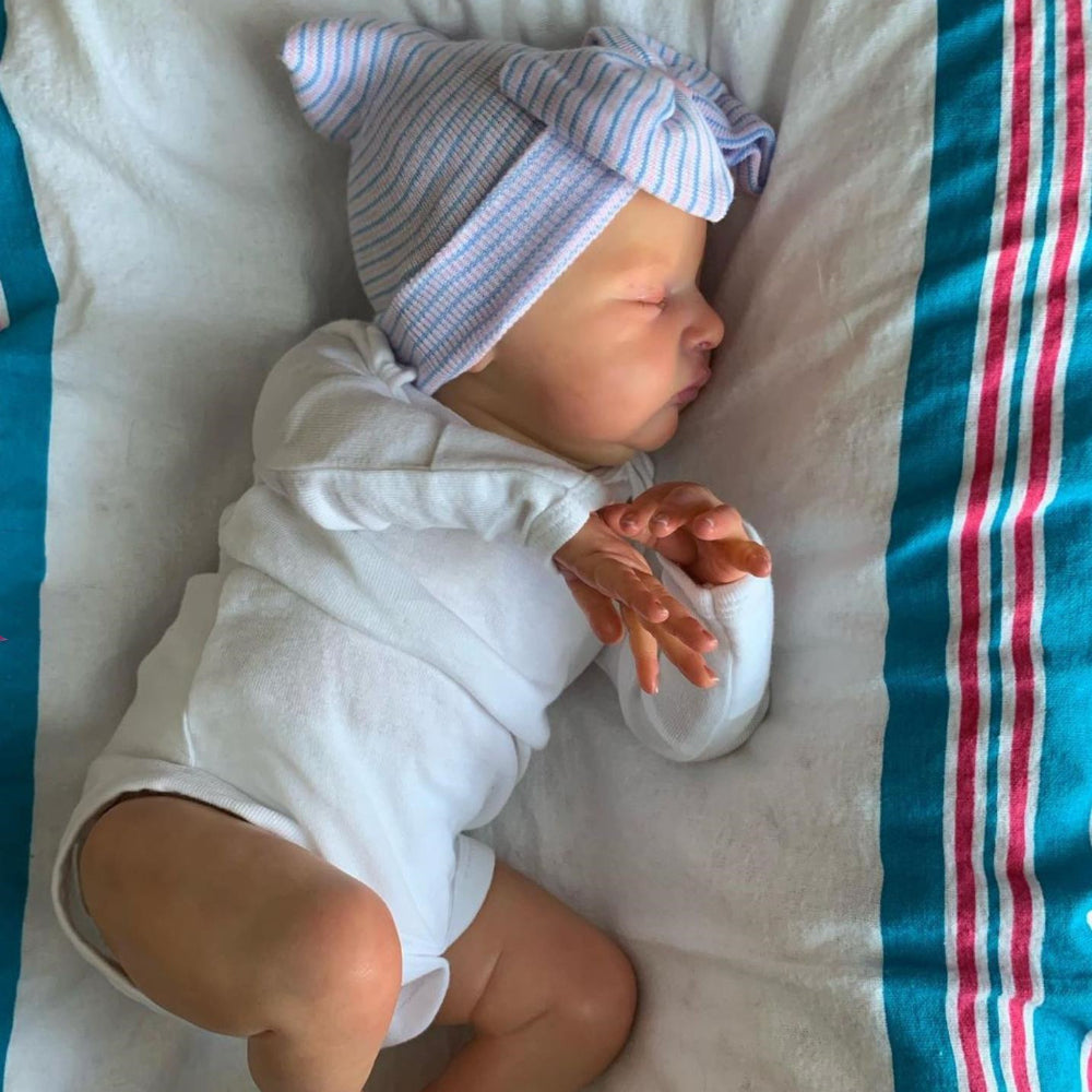20 Inch Reborn Baby Doll with Soft Silicone Body and Visible Veins for Girls