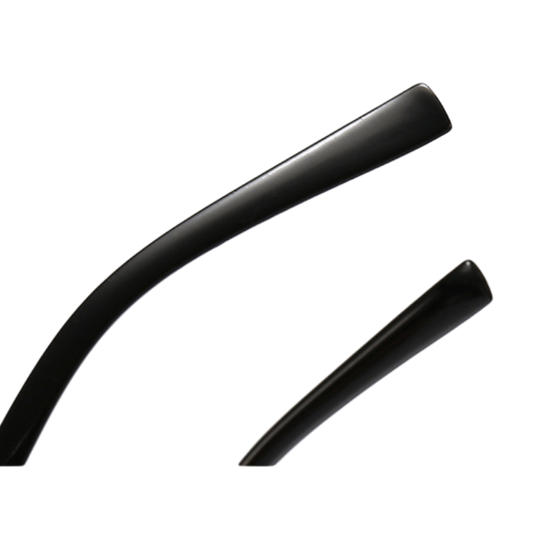 Stylish Rimless Rectangle Glasses Small Square Sunglasses for Men Women Summer Travel Durable PC Frames