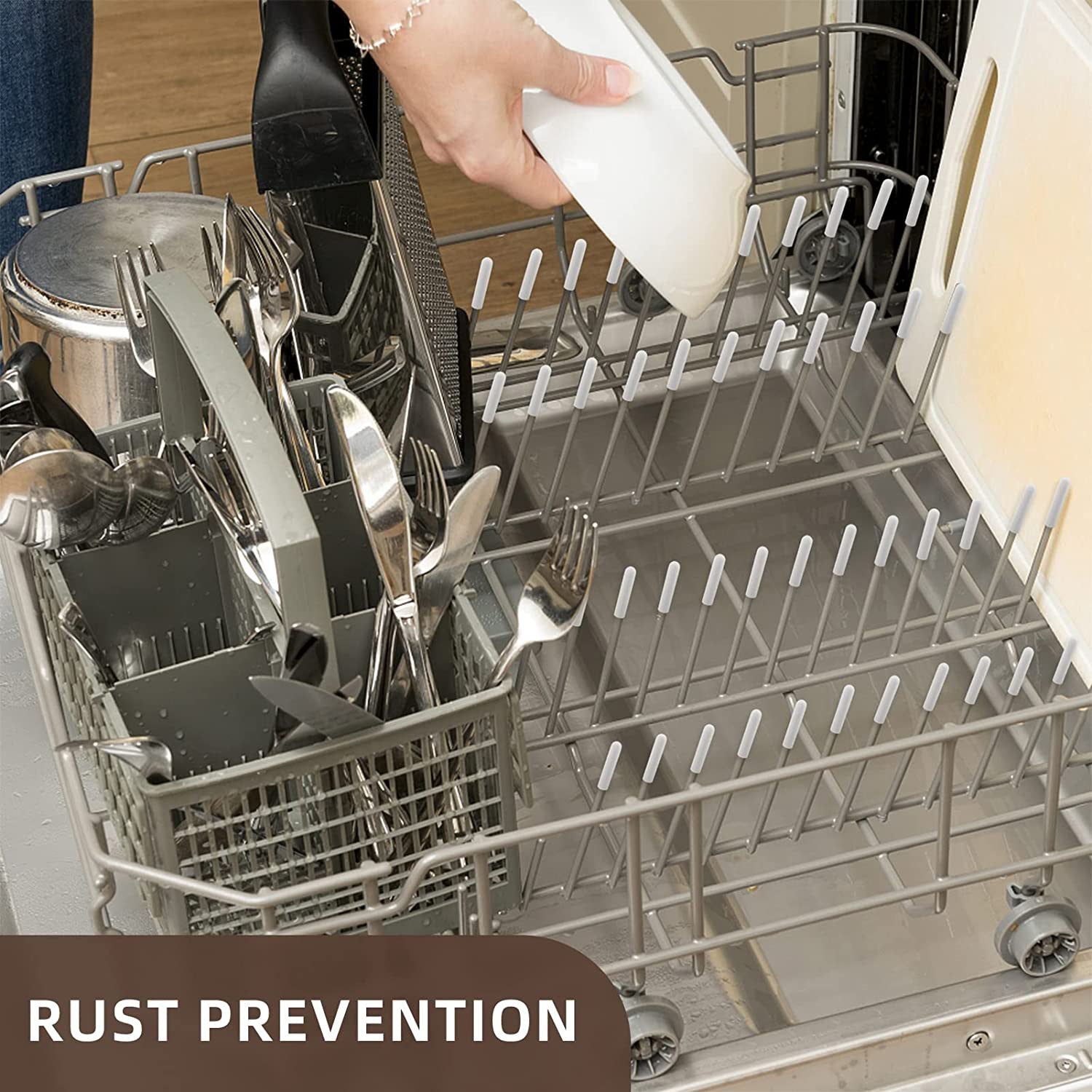 Cubiertas para estantes de lavavajillas, tapas redondas flexibles de 1.5/2.49cm para organizar cables