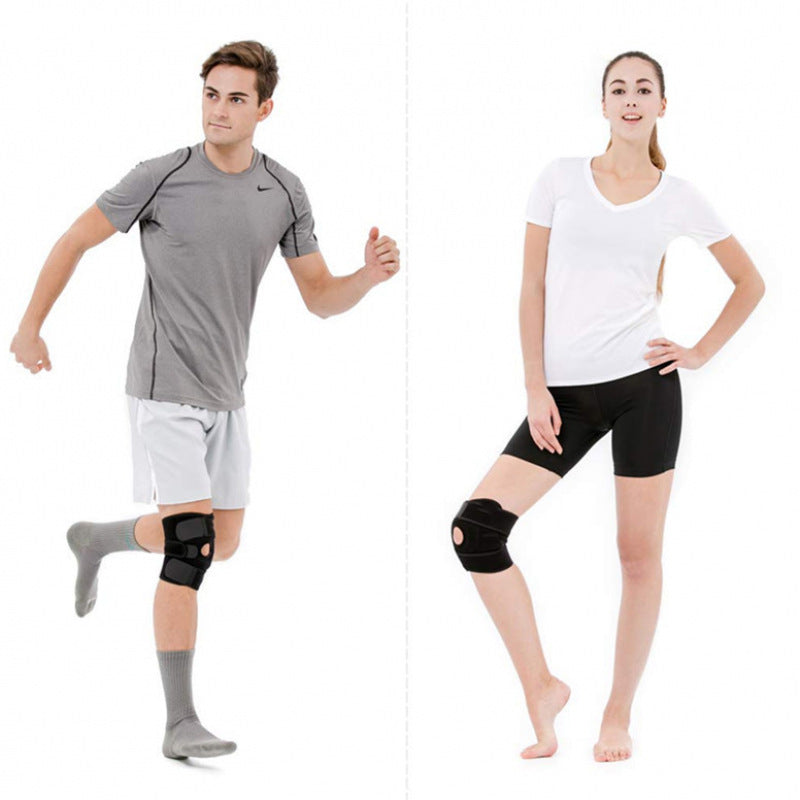 Unisex Thin Sports Knee Sleeves for Running Basketball Squatting Knit Fabric