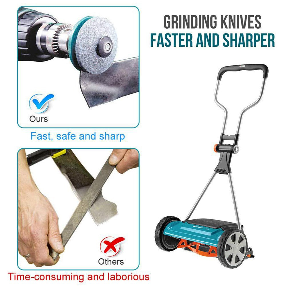 Universal Lawn Mower Blade Sharpener Grinding Rotary Drill Tool for Lawn Equipment