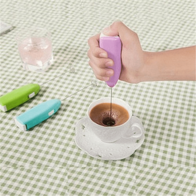 Electric Handheld Egg Beater - Stainless Steel, Compact, Multi-Use