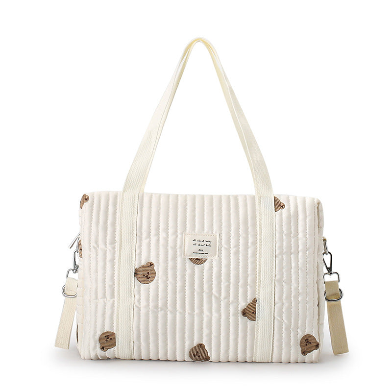 Maternity Shoulder Bag Korean Style Diaper Bag Large Capacity Portable Stroller Bag