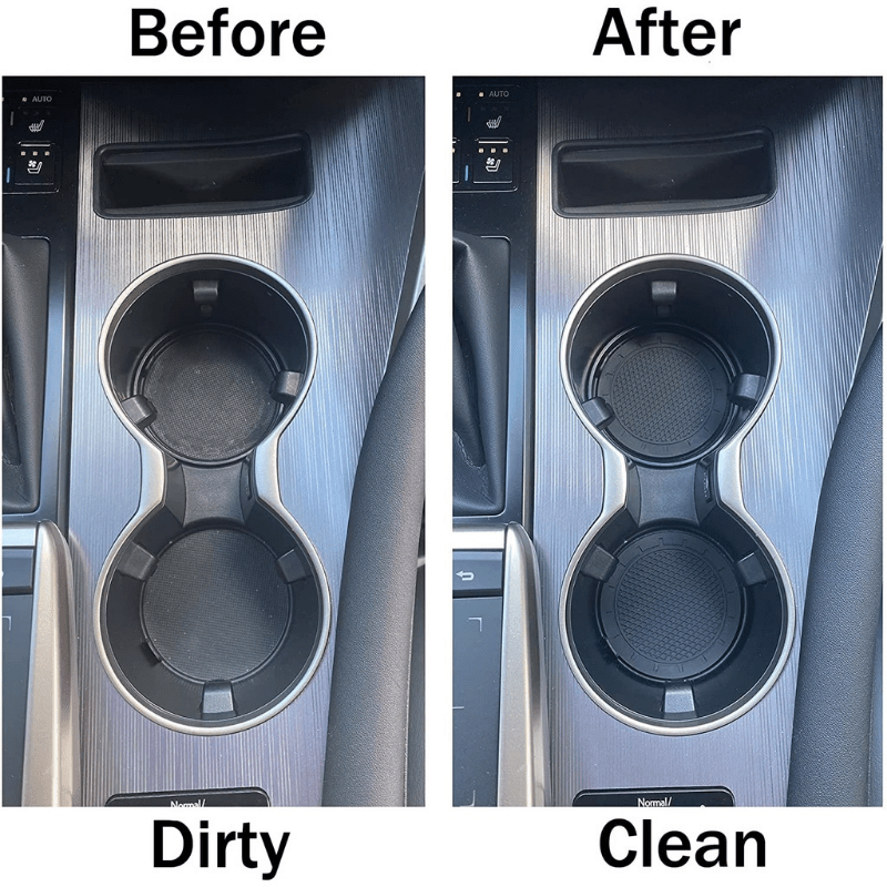 2pcs Car Cup Holder Coaster PVC Universal Auto Anti Slip Insert