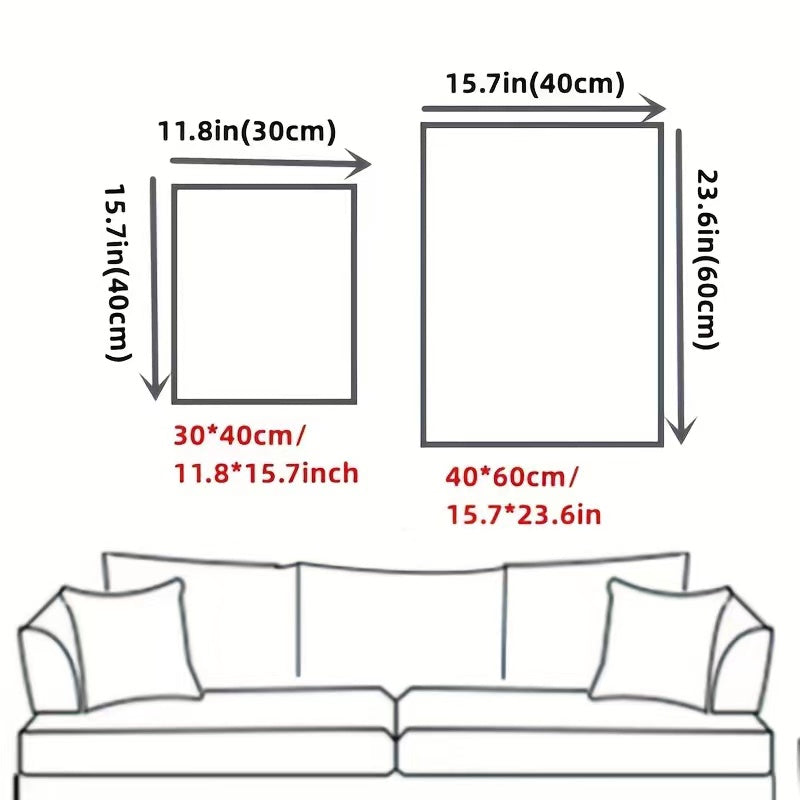 Abstract Animal Canvas Wall Art of a Lion Wearing a Crown Unframed Poster for Bedroom Decor