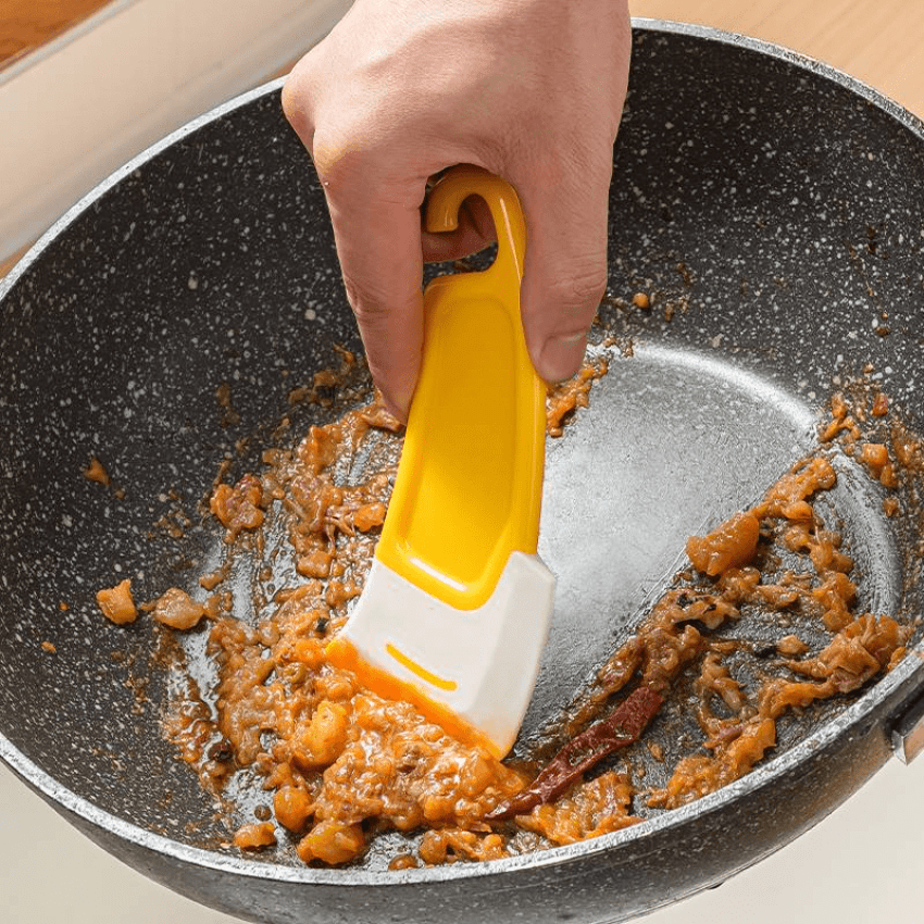 Silicone Kitchen Scraper Oil-Proof Non-Stick Flexible Cleaning Tool