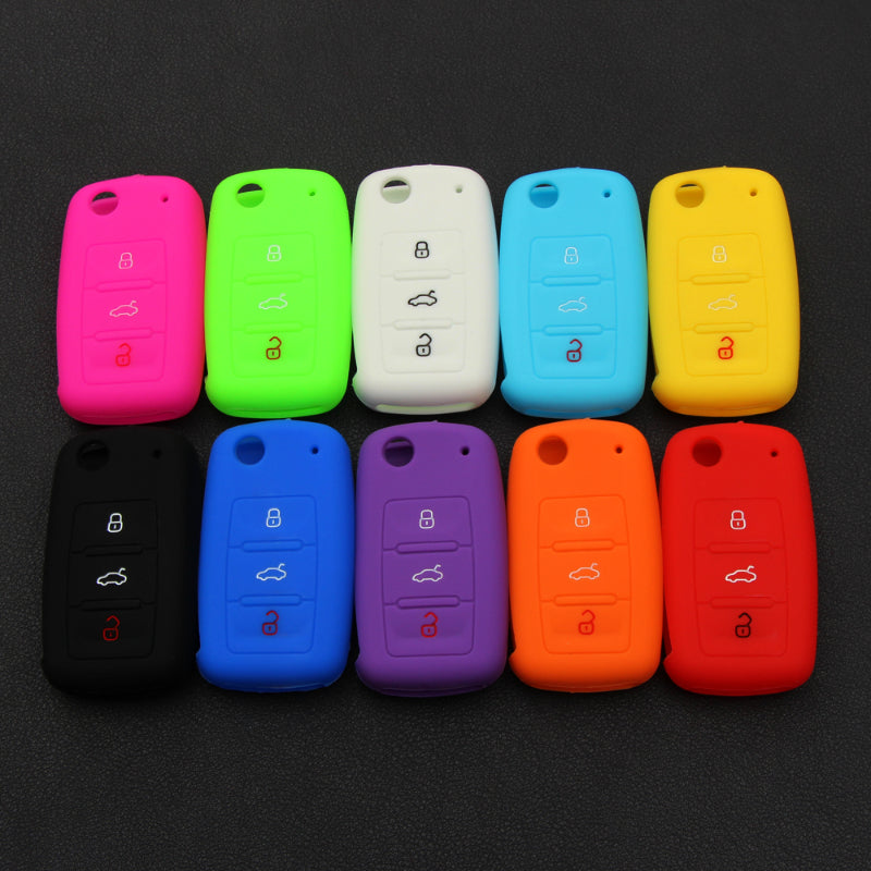 Car Key Cover Silicone Protector for Vehicle Keys Durable and Shockproof