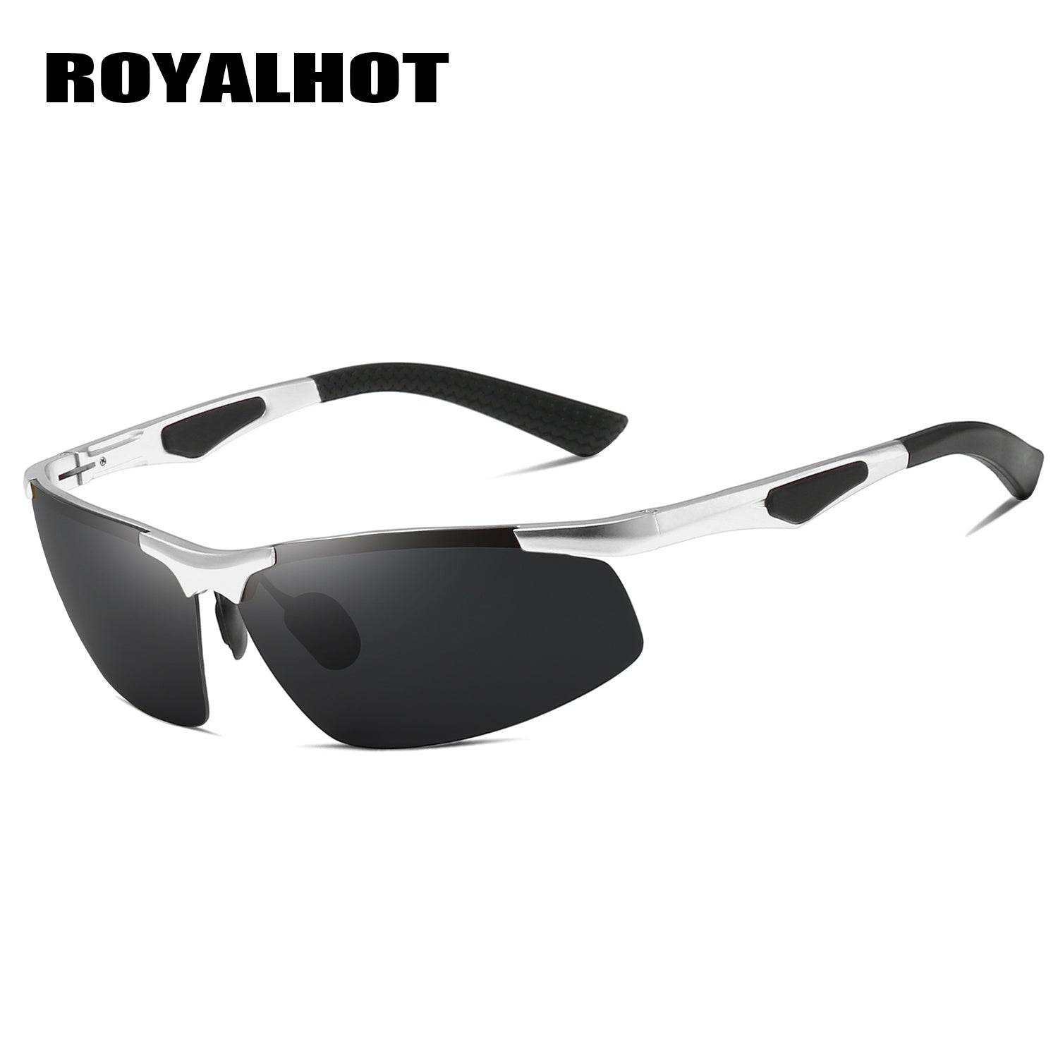 Gafas de sol cuadradas polarizadas con marco de aluminio y magnesio para hombres y mujeres, deportes al aire libre, viajes