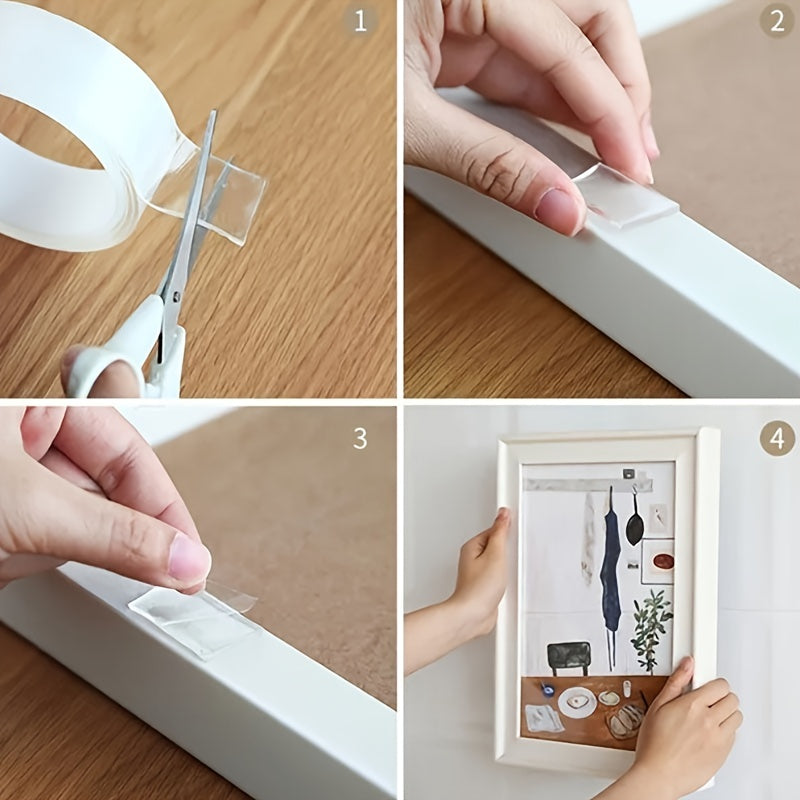 Double-Sided Transparent Nano Tape for Home and Office Use