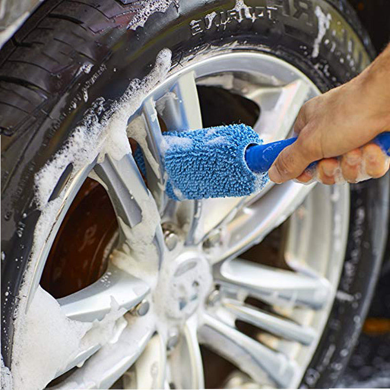 Portable Car Wash Brush with Ergonomic Handle for Auto Detailing