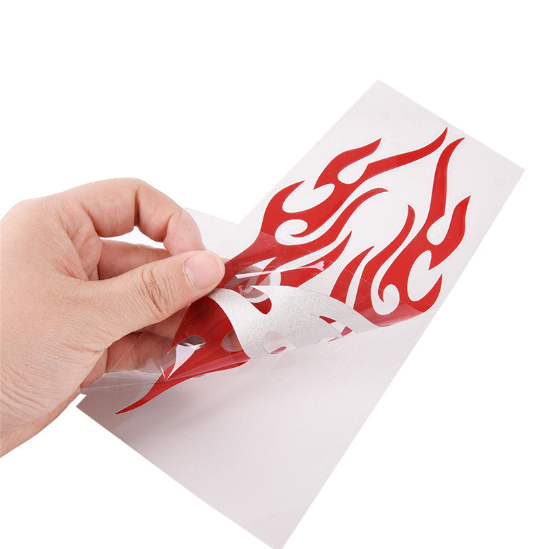 Pegatinas para coche Flame Car Stickers Bumper Hood Mirror Cover Scratch Decals para vehículos
