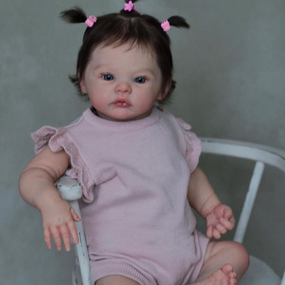 45cm Reborn Baby Doll with Vinyl Head and Limbs Cloth Body Fantasy Girl Toy for Kids