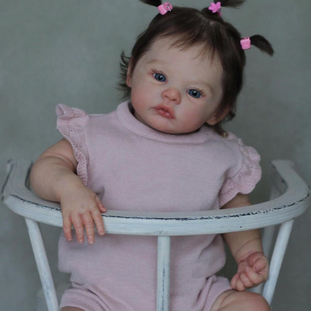 45cm Reborn Baby Doll with Vinyl Head and Limbs Cloth Body Fantasy Girl Toy for Kids