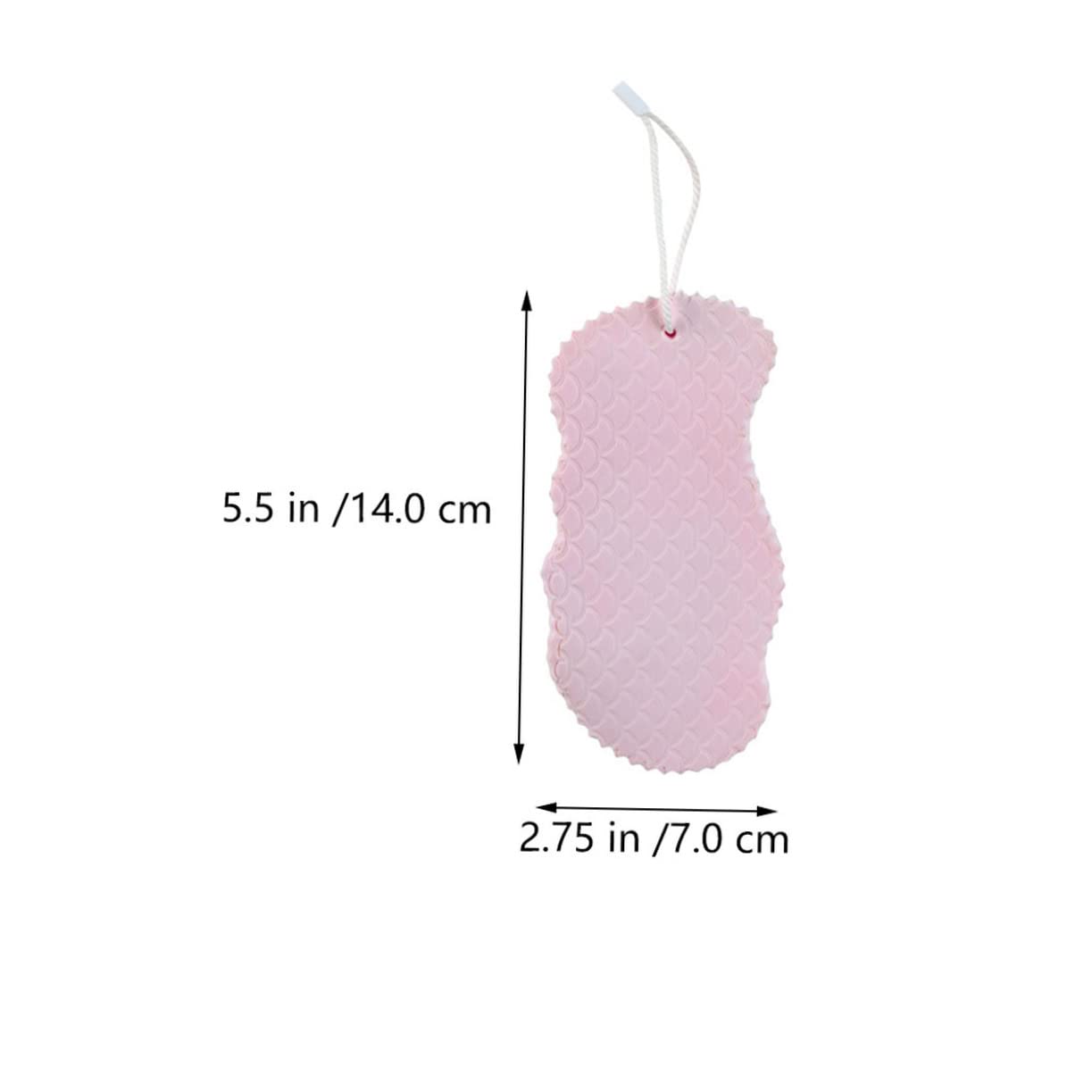 Durable Plastic Bath Sponge for All Ages Exfoliating Textured Shower Scrubber