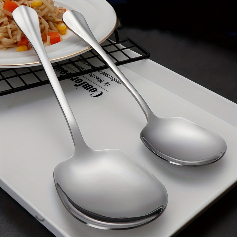 2 Pieces Stainless Steel Serving Spoons for Catering and Parties