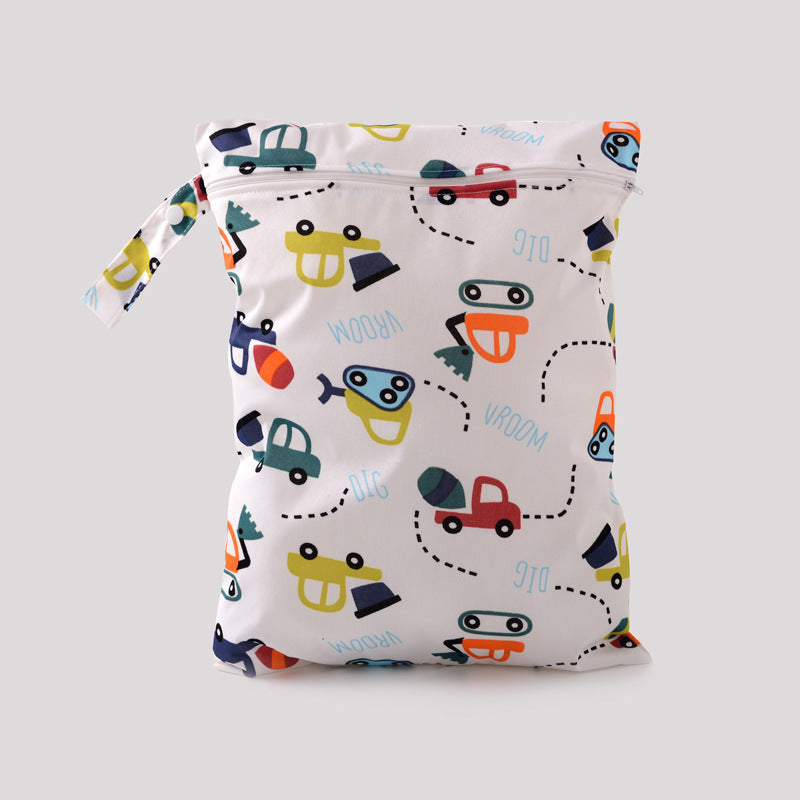 Waterproof Nylon Diaper Bag Organizer for Strollers with Large Capacity