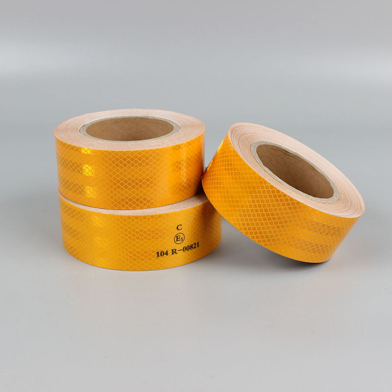 Avtomobil uchun reflektiv ogohlantirish lentasi Qizil va Oq 1m/5m Xavfsizlik chizig'i Reflektiv qoplama