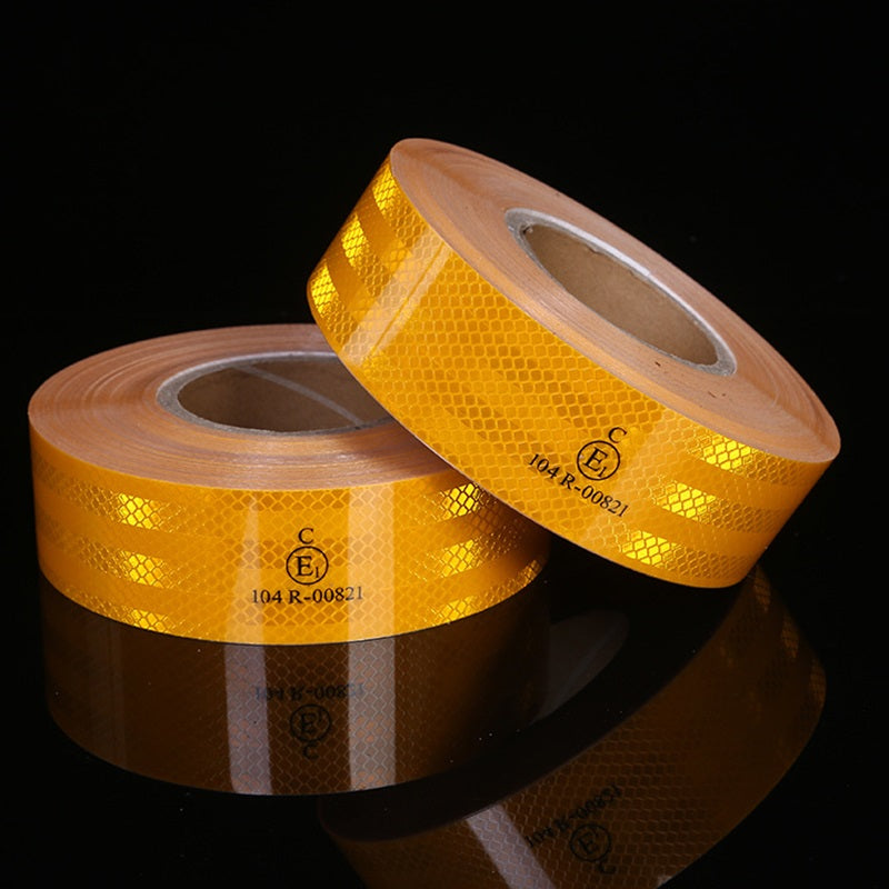 Car Reflective Warning Tape 25m x 5cm Red and White Retro Reflective Sheeting