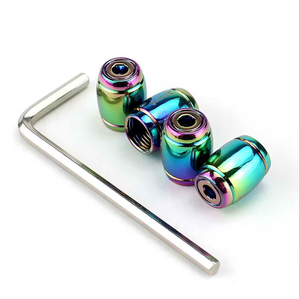 Universal Zinc Alloy Anti-Theft Tire Valve Stem Caps for Car Wheels
