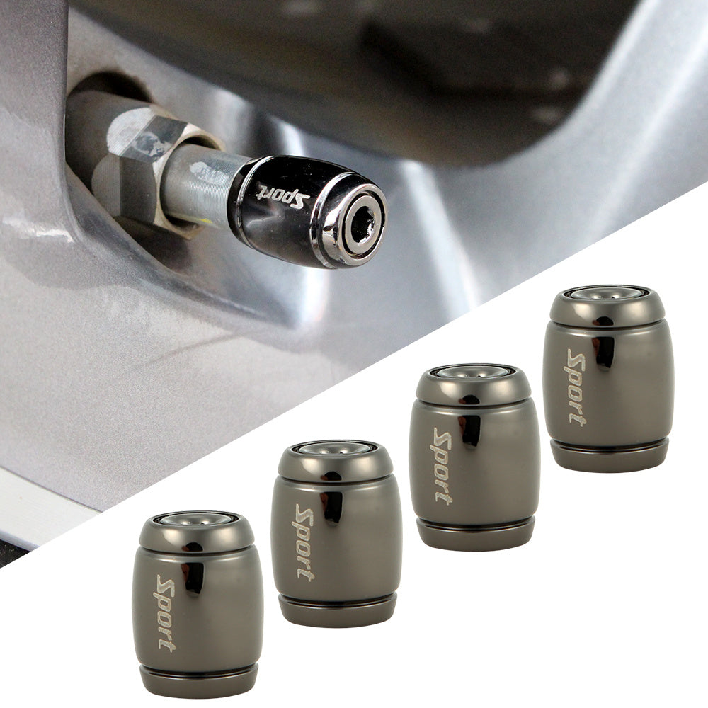 Universal Zinc Alloy Anti-Theft Tire Valve Stem Caps for Car Wheels