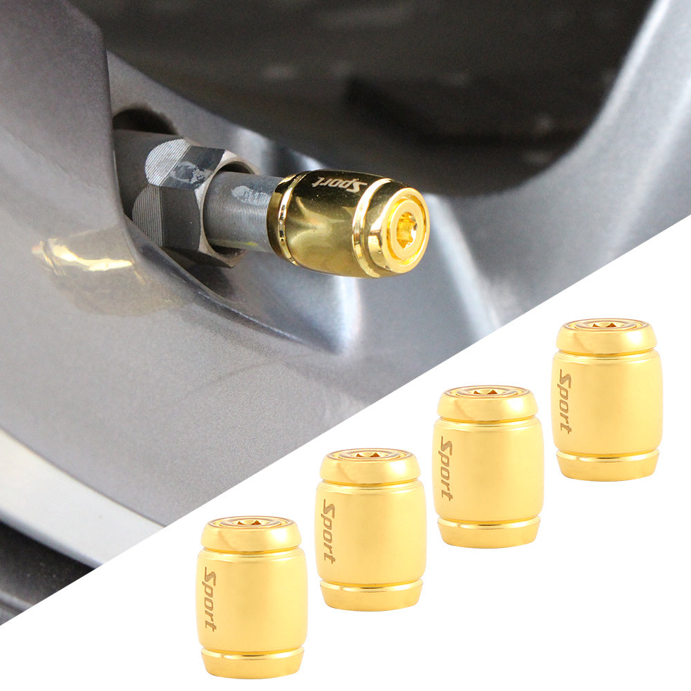 Universal Zinc Alloy Anti-Theft Tire Valve Stem Caps for Car Wheels