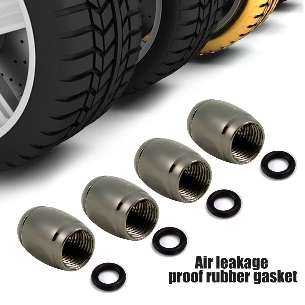 Universal Zinc Alloy Anti-Theft Tire Valve Stem Caps for Car Wheels