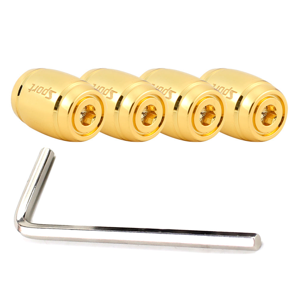 Universal Zinc Alloy Anti-Theft Tire Valve Stem Caps for Car Wheels