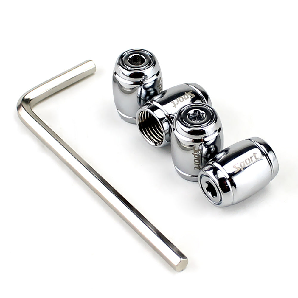 Universal Zinc Alloy Anti-Theft Tire Valve Stem Caps for Car Wheels