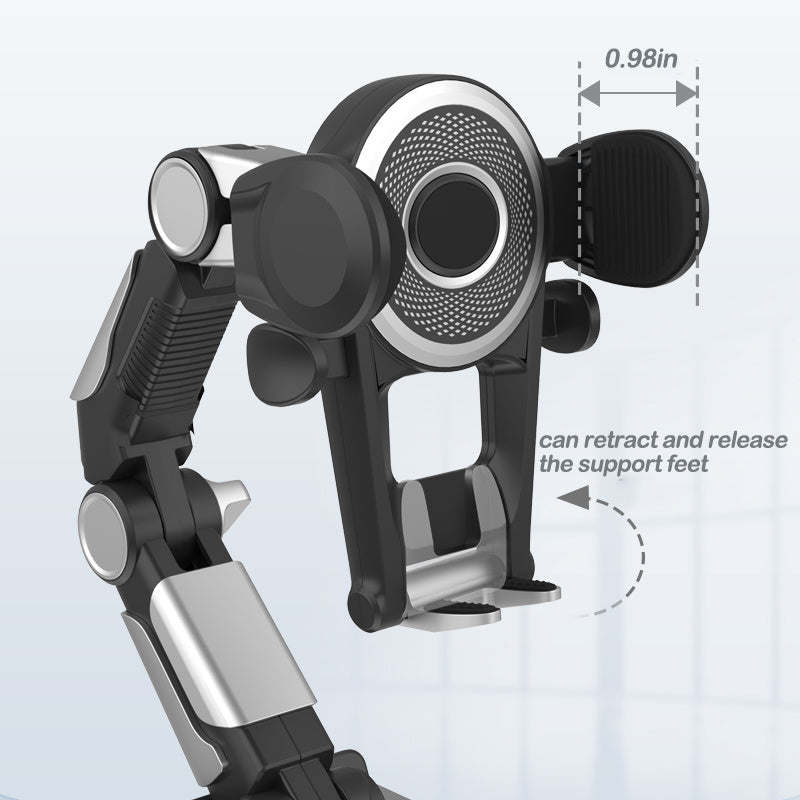 Avtomobil stakan tutqich telefon uchun 360 daraja sozlanadigan qafas, smartfonlar uchun