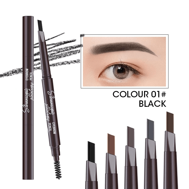 Women Eyebrow Tint Makeup Waterproof Long-Lasting Black Brown Eyebrow Pencil