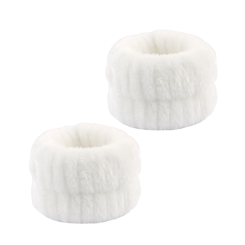 3-Piece Bow Decor Bath Headband and Wristband Set for Skincare and Makeup