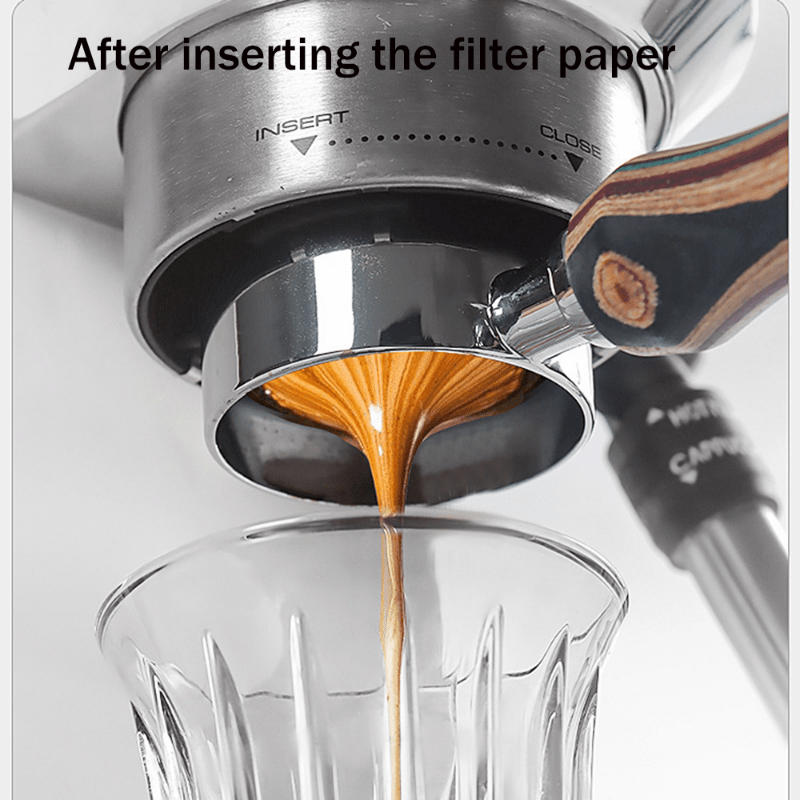 Filtros de papel para café 100 unidades para máquinas de espresso, cesta de 51/53/58mm
