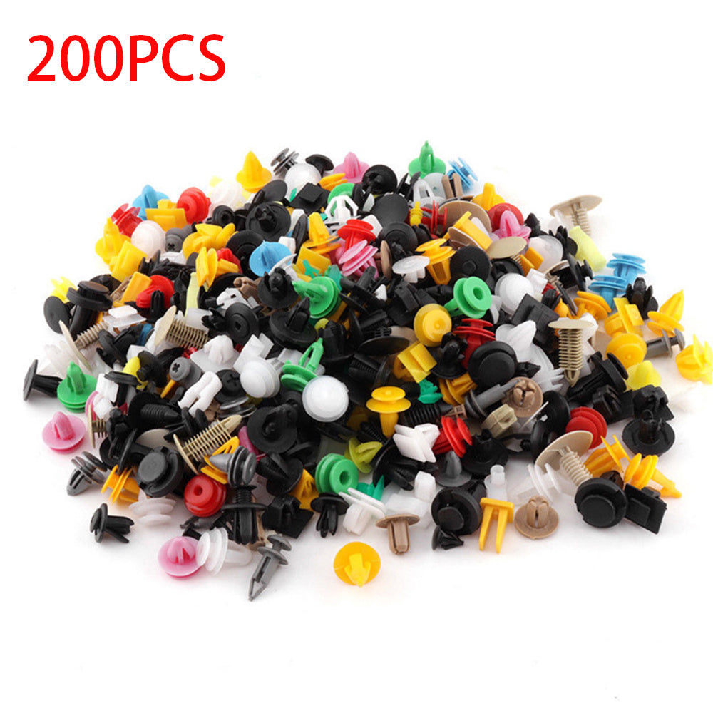 100/50 Pcs Car Clips Fastener Screws Bumper Interior Plastic Auto Replacement