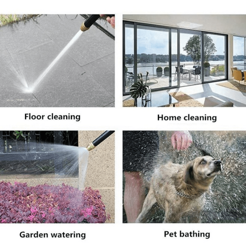 Pistola de agua a alta presión para lavado de coches y suelos, boquilla de manguera de jardín