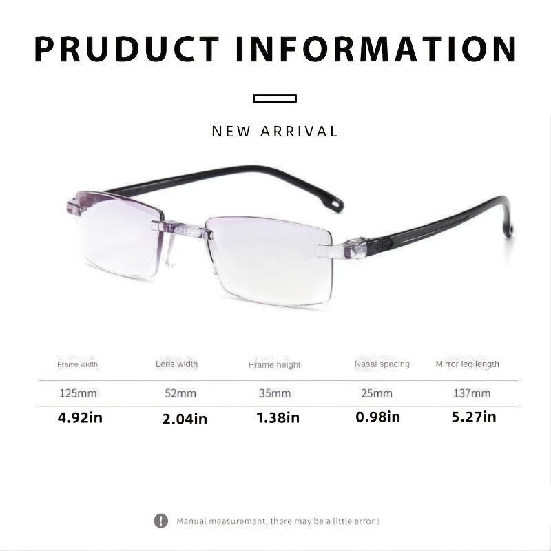 Очки для пресбиопии с автоувеличением для мужчин/женщин для дальнего и ближнего зрения, снимающие усталость глаз. Включает чехол для очков.