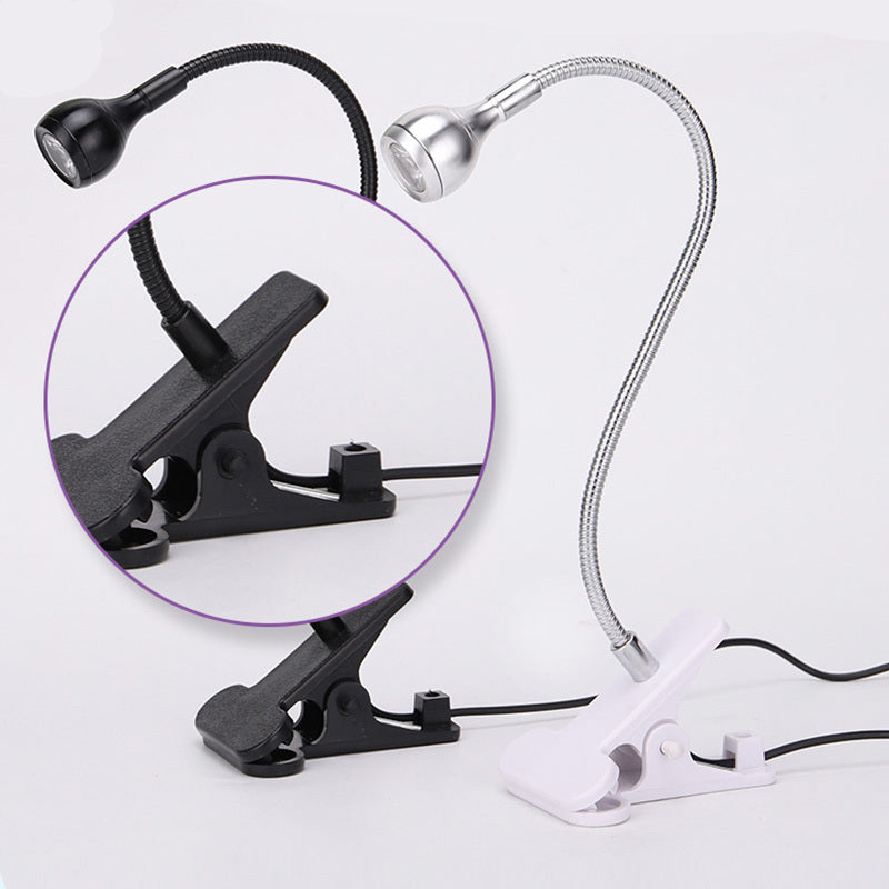 USB Powered UV Nail Lamp with Clip-On Flexible Metal Tube for DIY Gel Nails