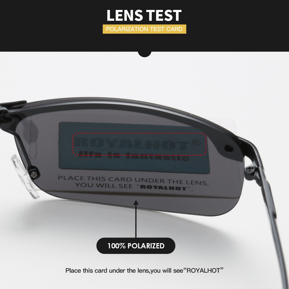 Retro Men's Polarized Metal Driving Sunglasses Unisex Gift Accessory