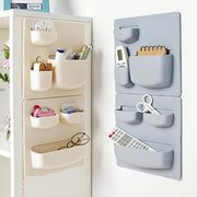 Adhesive Wall Storage Rack No Punching Bathroom Kitchen Refrigerator Shelf