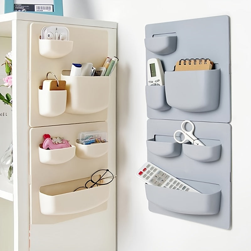 Adhesive Wall Storage Rack No Punching Bathroom Kitchen Refrigerator Shelf