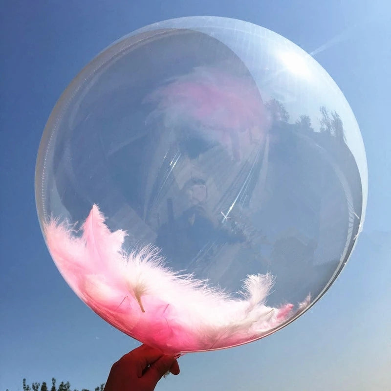 10 Transparent Bubble Balloons 25.4-60.96cm for Wedding Birthday Baby Shower Decorations