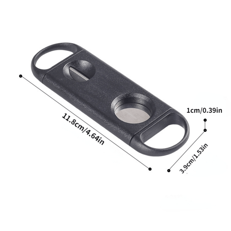 Men's Steel V-Mouth Cigar Cutter Dual-Purpose Smoking Accessory